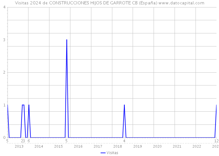 Visitas 2024 de CONSTRUCCIONES HIJOS DE GARROTE CB (España) 