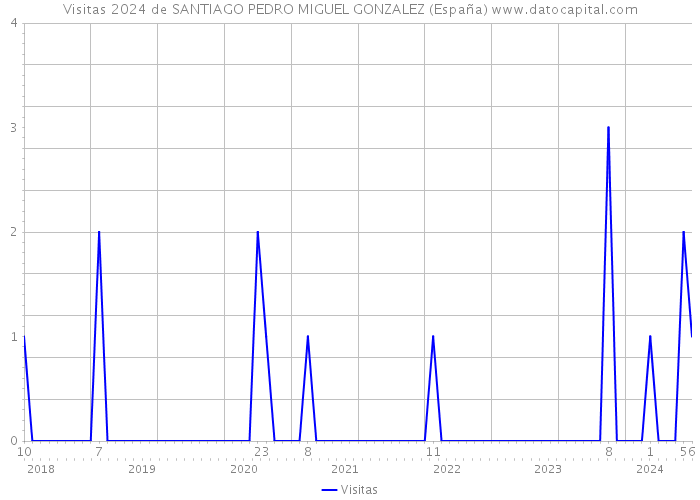 Visitas 2024 de SANTIAGO PEDRO MIGUEL GONZALEZ (España) 