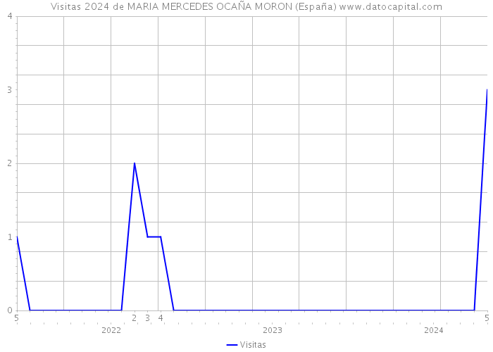 Visitas 2024 de MARIA MERCEDES OCAÑA MORON (España) 