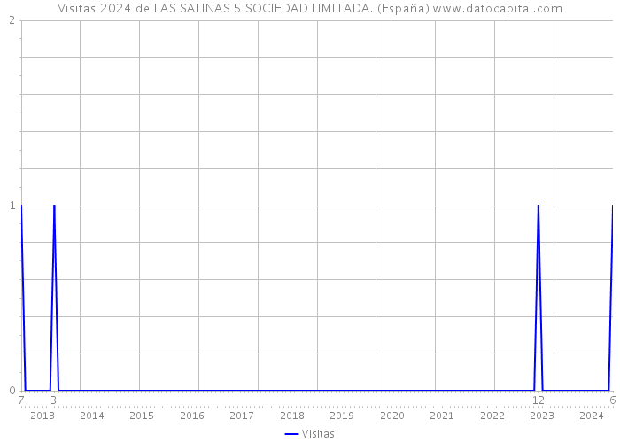Visitas 2024 de LAS SALINAS 5 SOCIEDAD LIMITADA. (España) 