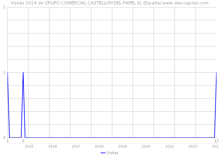 Visitas 2024 de GRUPO COMERCIAL CASTELLON DEL PAPEL SL (España) 