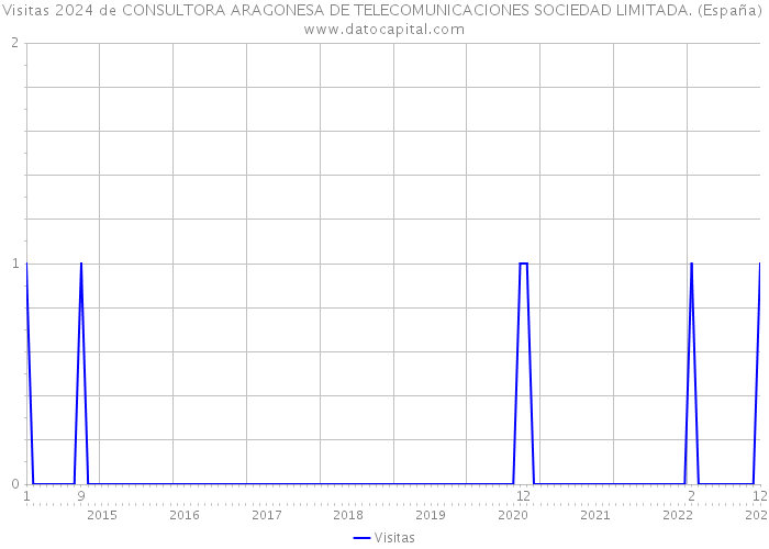Visitas 2024 de CONSULTORA ARAGONESA DE TELECOMUNICACIONES SOCIEDAD LIMITADA. (España) 