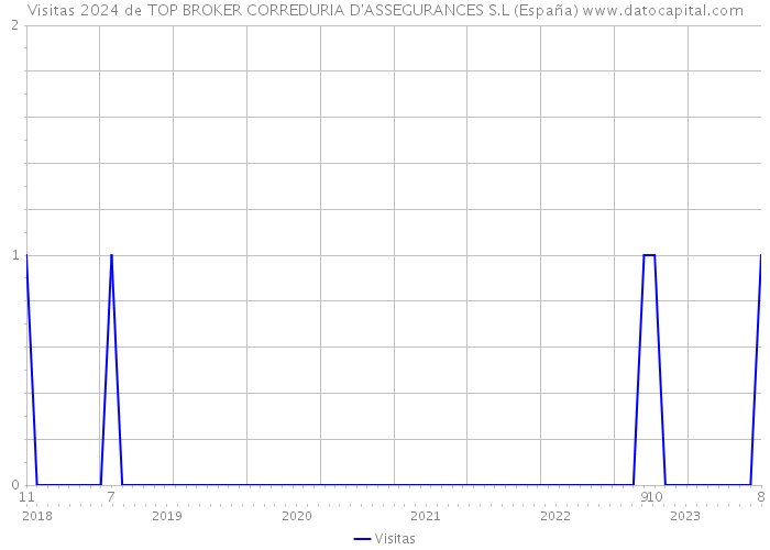 Visitas 2024 de TOP BROKER CORREDURIA D'ASSEGURANCES S.L (España) 