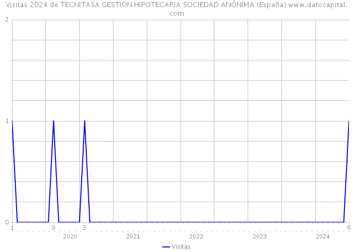 Visitas 2024 de TECNITASA GESTION HIPOTECARIA SOCIEDAD ANÓNIMA (España) 