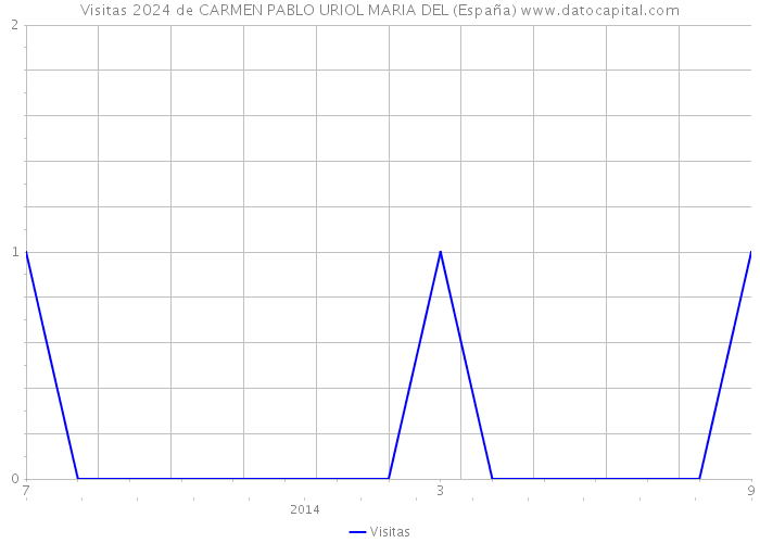 Visitas 2024 de CARMEN PABLO URIOL MARIA DEL (España) 