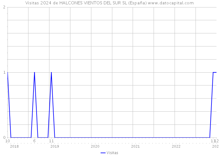 Visitas 2024 de HALCONES VIENTOS DEL SUR SL (España) 
