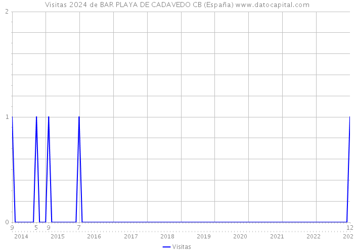 Visitas 2024 de BAR PLAYA DE CADAVEDO CB (España) 