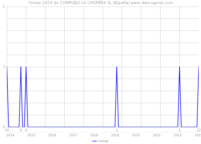 Visitas 2024 de COMPLEJO LA CHOPERA SL (España) 