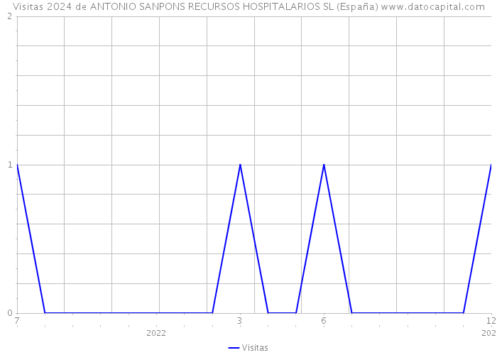 Visitas 2024 de ANTONIO SANPONS RECURSOS HOSPITALARIOS SL (España) 