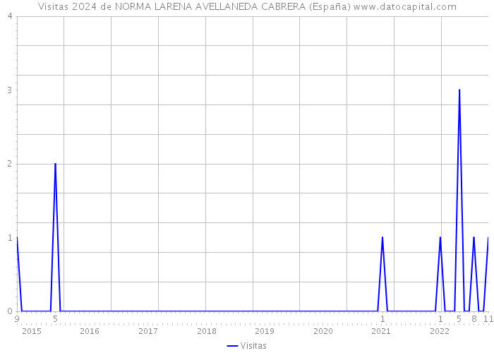 Visitas 2024 de NORMA LARENA AVELLANEDA CABRERA (España) 