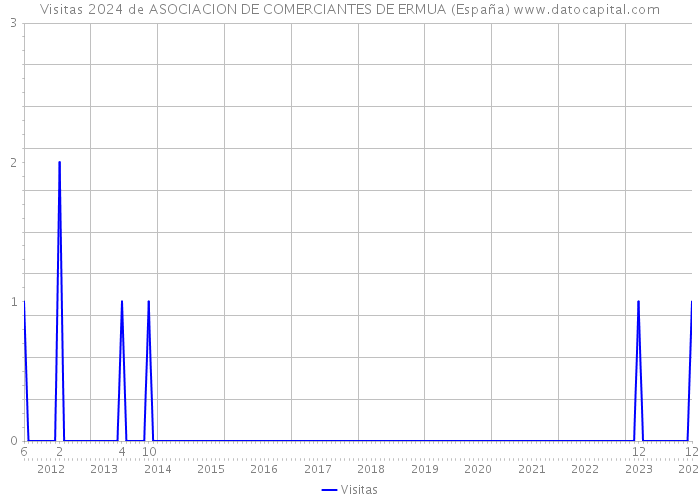 Visitas 2024 de ASOCIACION DE COMERCIANTES DE ERMUA (España) 