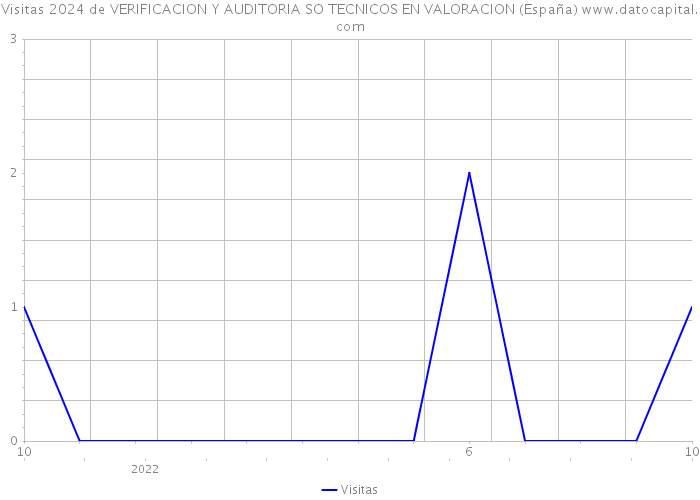 Visitas 2024 de VERIFICACION Y AUDITORIA SO TECNICOS EN VALORACION (España) 