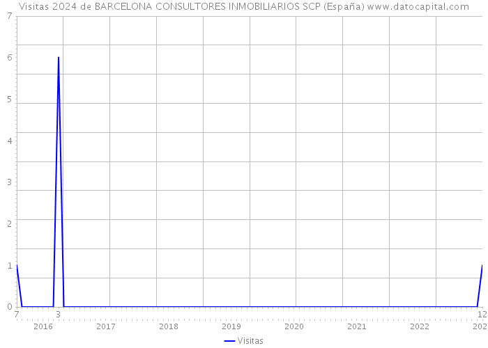 Visitas 2024 de BARCELONA CONSULTORES INMOBILIARIOS SCP (España) 