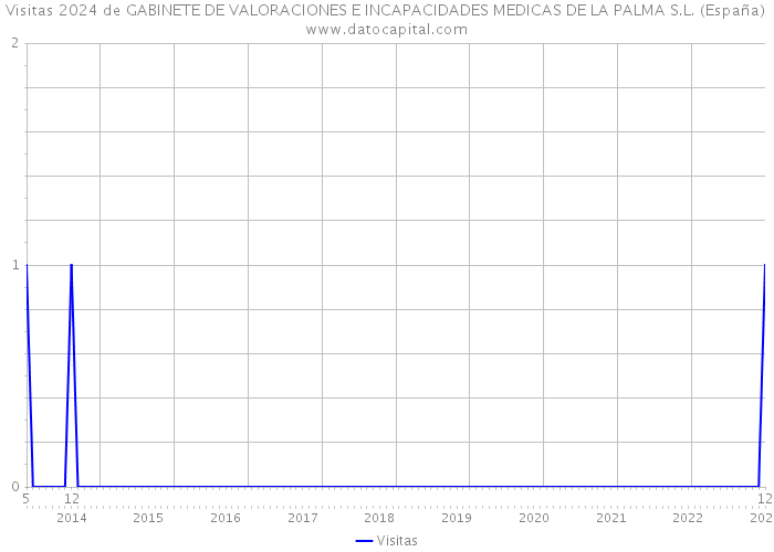 Visitas 2024 de GABINETE DE VALORACIONES E INCAPACIDADES MEDICAS DE LA PALMA S.L. (España) 