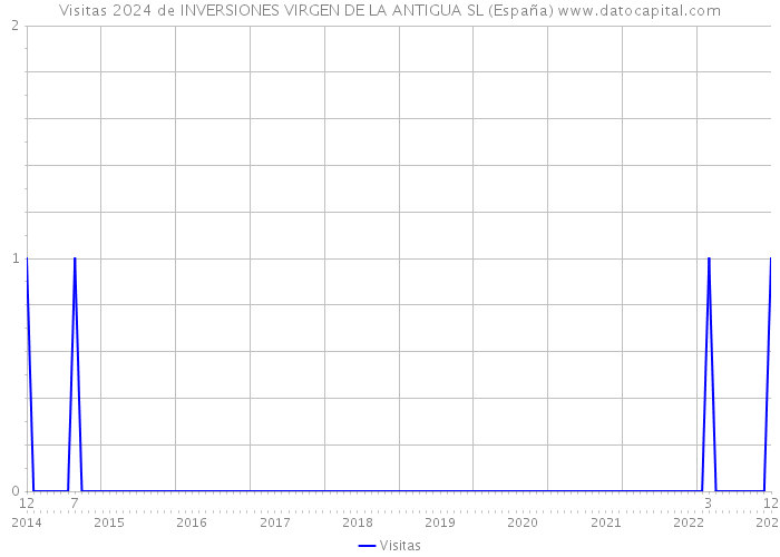 Visitas 2024 de INVERSIONES VIRGEN DE LA ANTIGUA SL (España) 