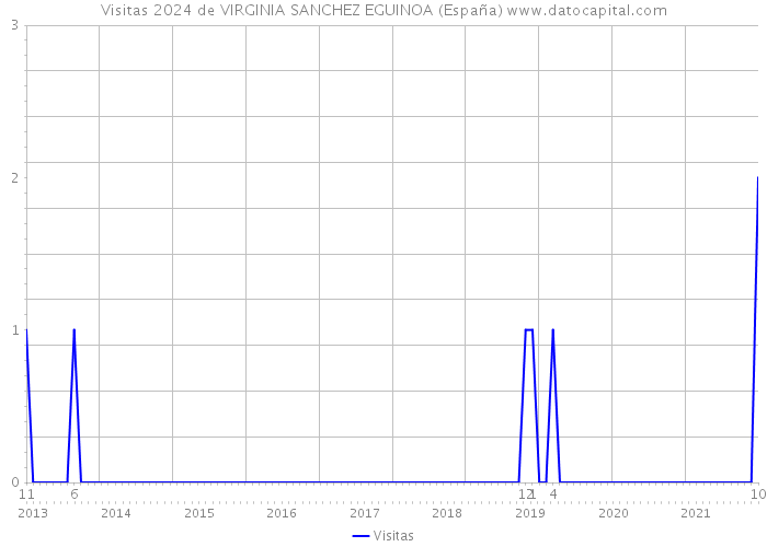 Visitas 2024 de VIRGINIA SANCHEZ EGUINOA (España) 