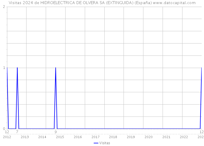 Visitas 2024 de HIDROELECTRICA DE OLVERA SA (EXTINGUIDA) (España) 