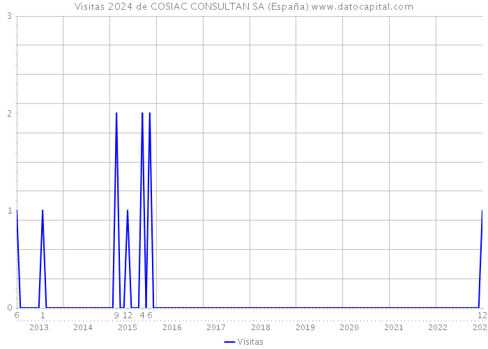 Visitas 2024 de COSIAC CONSULTAN SA (España) 