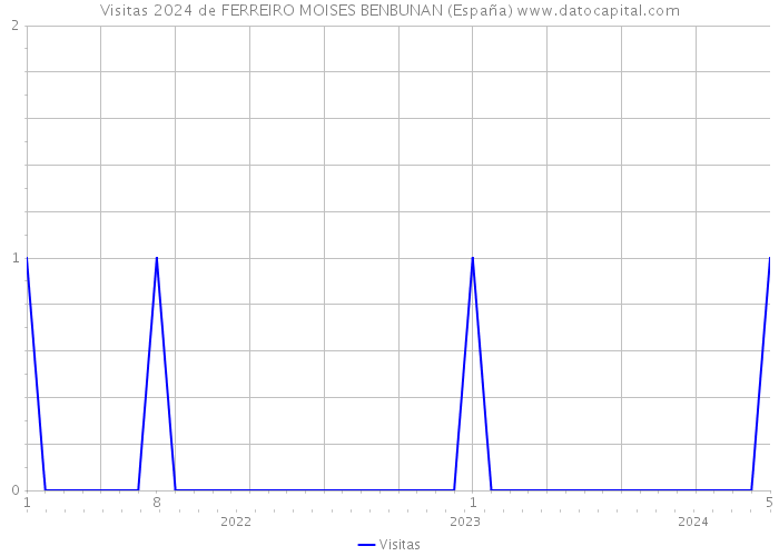 Visitas 2024 de FERREIRO MOISES BENBUNAN (España) 