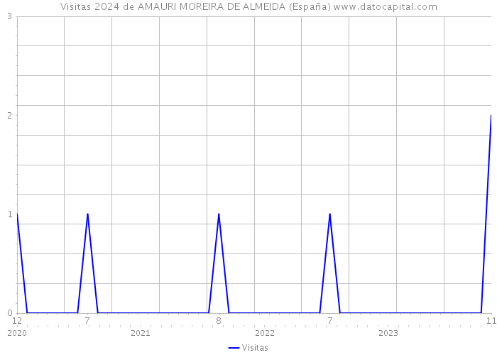 Visitas 2024 de AMAURI MOREIRA DE ALMEIDA (España) 