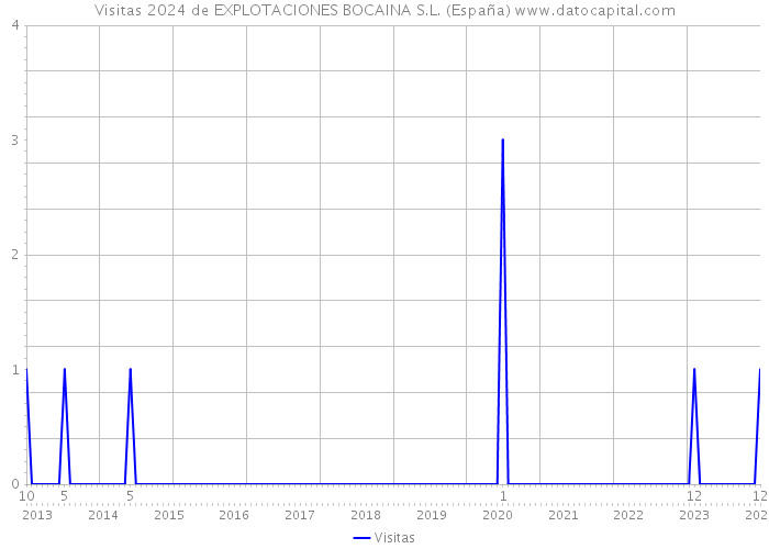 Visitas 2024 de EXPLOTACIONES BOCAINA S.L. (España) 