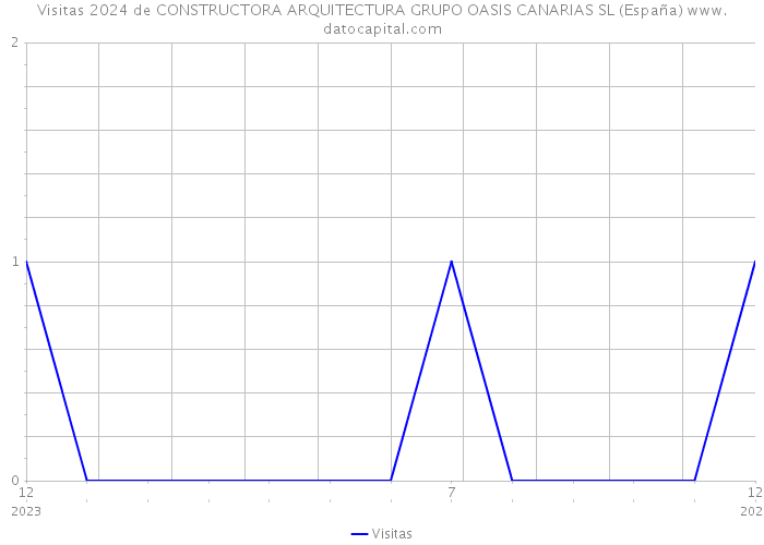Visitas 2024 de CONSTRUCTORA ARQUITECTURA GRUPO OASIS CANARIAS SL (España) 