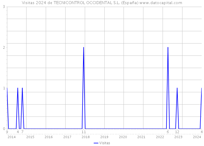 Visitas 2024 de TECNICONTROL OCCIDENTAL S.L. (España) 
