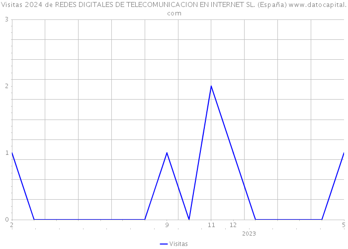 Visitas 2024 de REDES DIGITALES DE TELECOMUNICACION EN INTERNET SL. (España) 