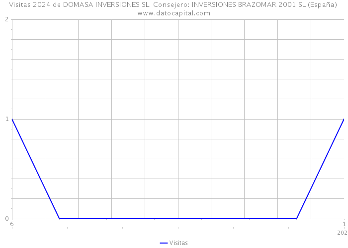 Visitas 2024 de DOMASA INVERSIONES SL. Consejero: INVERSIONES BRAZOMAR 2001 SL (España) 