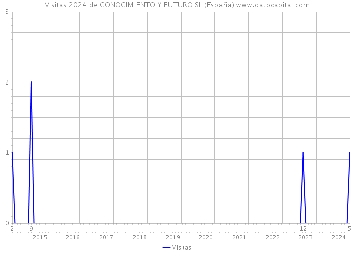 Visitas 2024 de CONOCIMIENTO Y FUTURO SL (España) 
