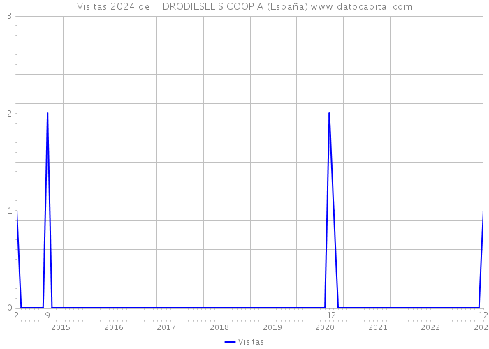 Visitas 2024 de HIDRODIESEL S COOP A (España) 