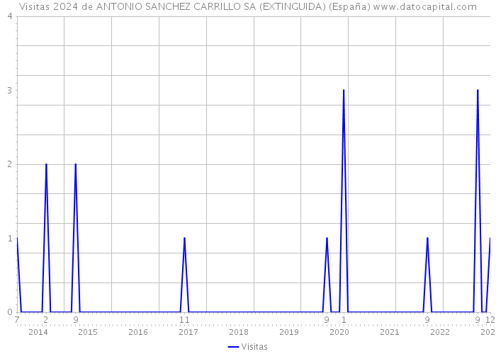 Visitas 2024 de ANTONIO SANCHEZ CARRILLO SA (EXTINGUIDA) (España) 