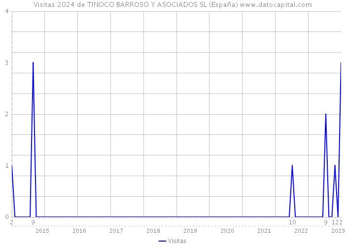 Visitas 2024 de TINOCO BARROSO Y ASOCIADOS SL (España) 