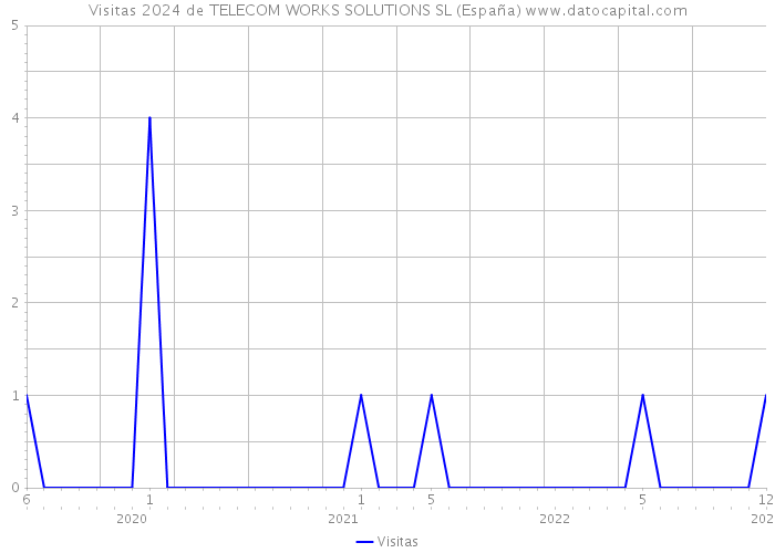 Visitas 2024 de TELECOM WORKS SOLUTIONS SL (España) 