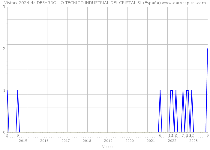 Visitas 2024 de DESARROLLO TECNICO INDUSTRIAL DEL CRISTAL SL (España) 