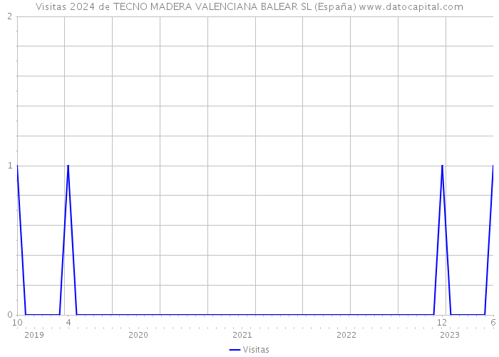 Visitas 2024 de TECNO MADERA VALENCIANA BALEAR SL (España) 