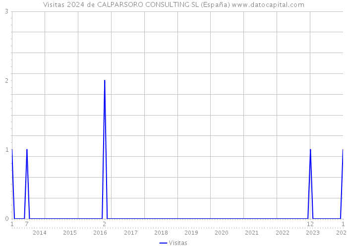 Visitas 2024 de CALPARSORO CONSULTING SL (España) 