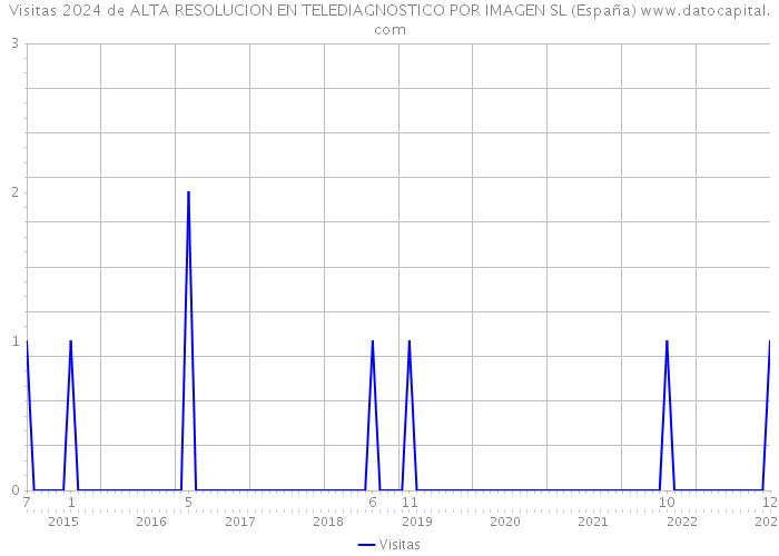 Visitas 2024 de ALTA RESOLUCION EN TELEDIAGNOSTICO POR IMAGEN SL (España) 