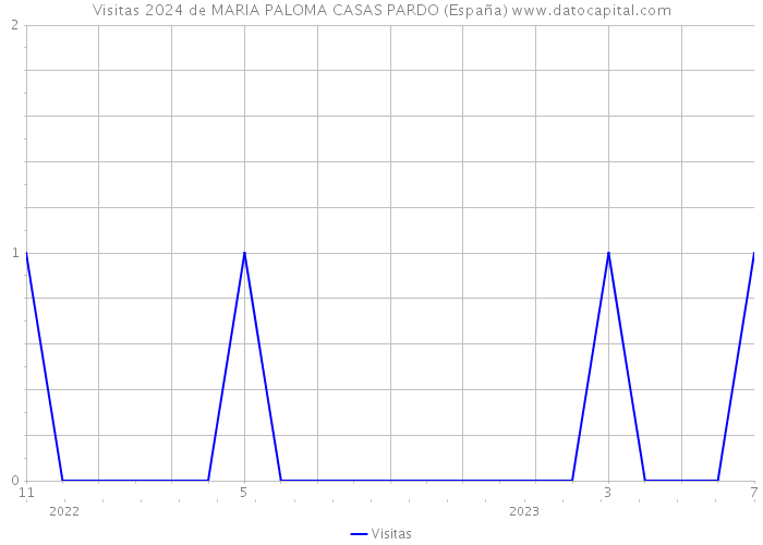 Visitas 2024 de MARIA PALOMA CASAS PARDO (España) 