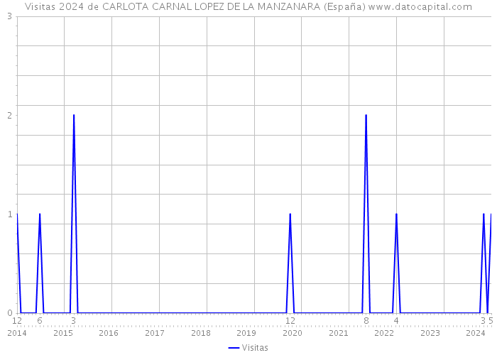 Visitas 2024 de CARLOTA CARNAL LOPEZ DE LA MANZANARA (España) 