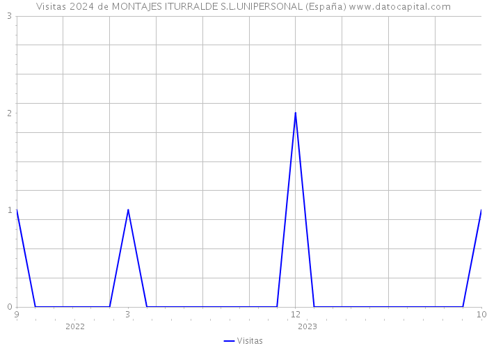 Visitas 2024 de MONTAJES ITURRALDE S.L.UNIPERSONAL (España) 