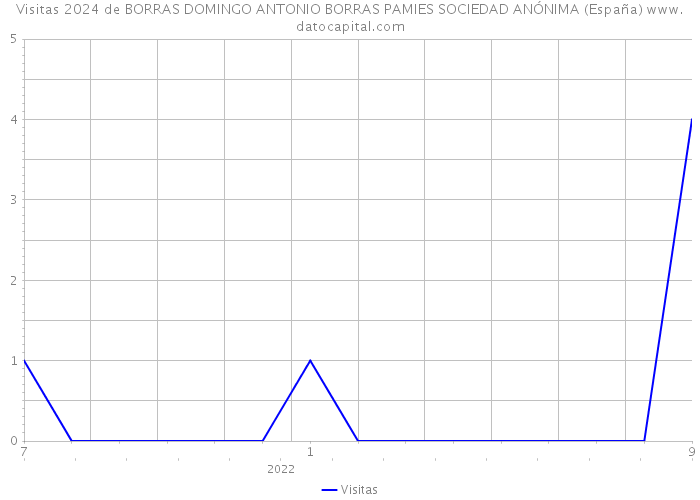 Visitas 2024 de BORRAS DOMINGO ANTONIO BORRAS PAMIES SOCIEDAD ANÓNIMA (España) 