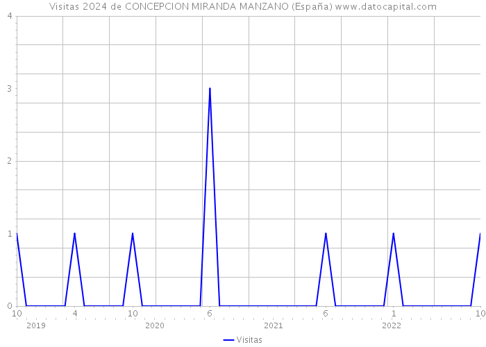 Visitas 2024 de CONCEPCION MIRANDA MANZANO (España) 