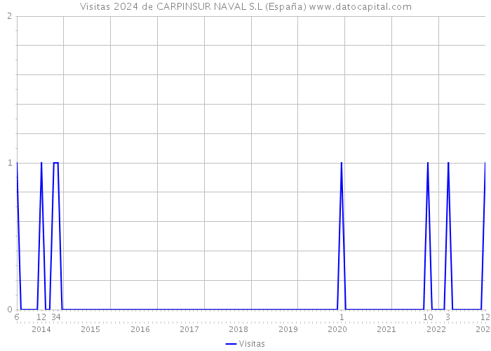 Visitas 2024 de CARPINSUR NAVAL S.L (España) 