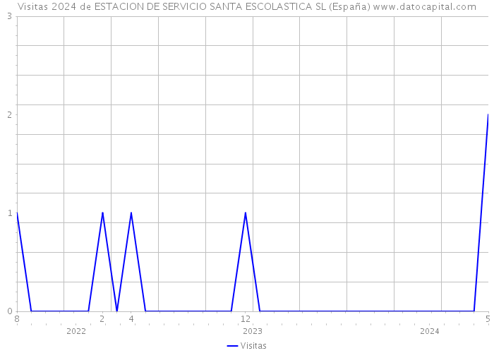 Visitas 2024 de ESTACION DE SERVICIO SANTA ESCOLASTICA SL (España) 