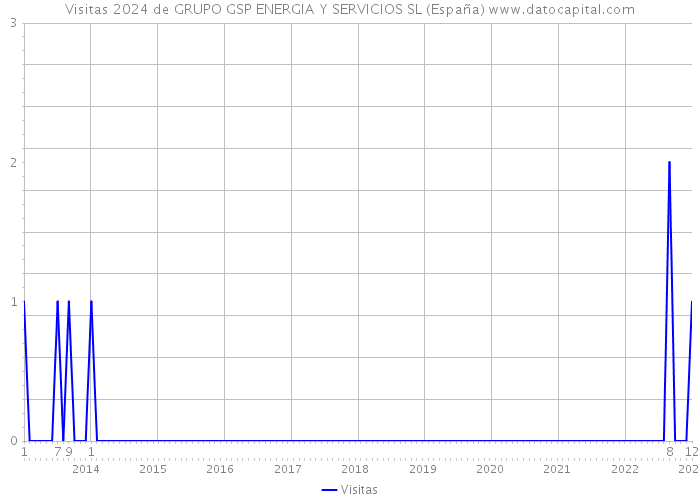 Visitas 2024 de GRUPO GSP ENERGIA Y SERVICIOS SL (España) 