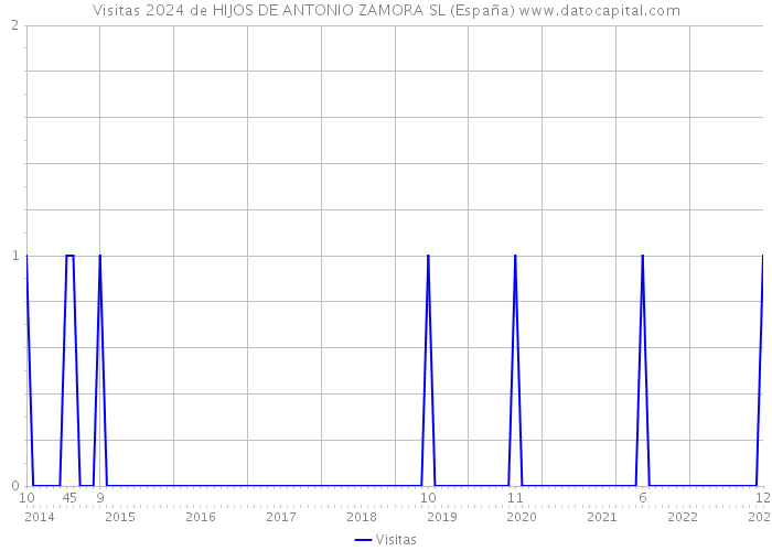 Visitas 2024 de HIJOS DE ANTONIO ZAMORA SL (España) 