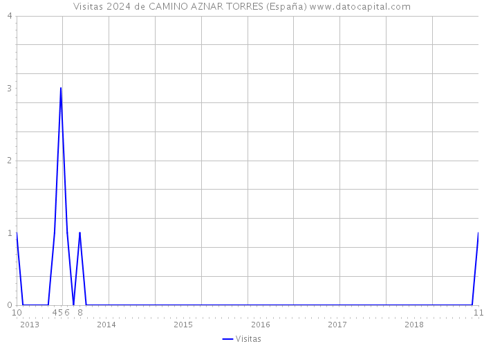 Visitas 2024 de CAMINO AZNAR TORRES (España) 