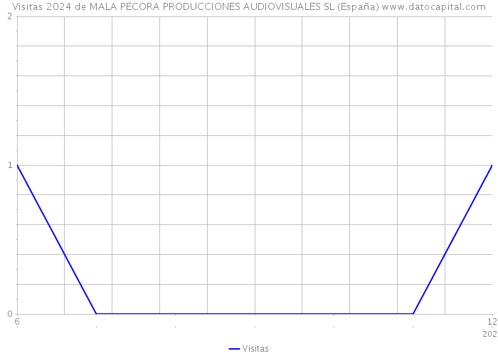Visitas 2024 de MALA PECORA PRODUCCIONES AUDIOVISUALES SL (España) 