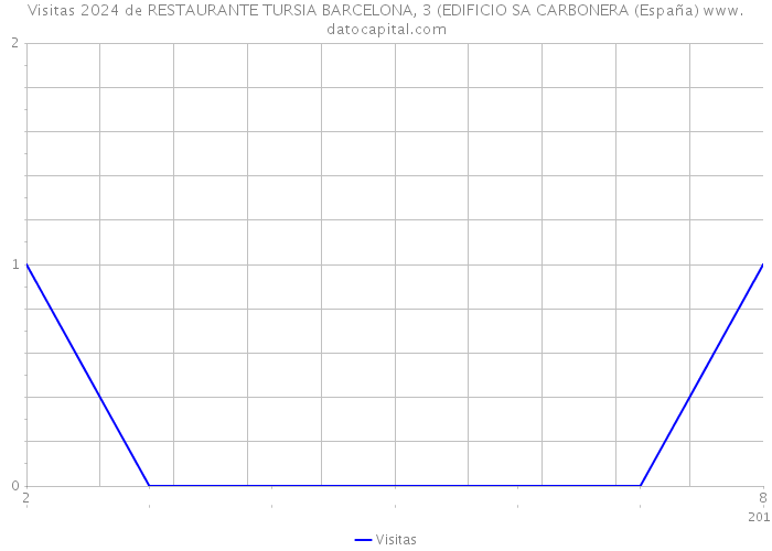 Visitas 2024 de RESTAURANTE TURSIA BARCELONA, 3 (EDIFICIO SA CARBONERA (España) 